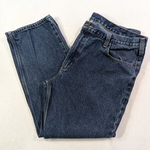 Carhartt Traditional Fit Straight Leg Blue Jeans | 42 x 30